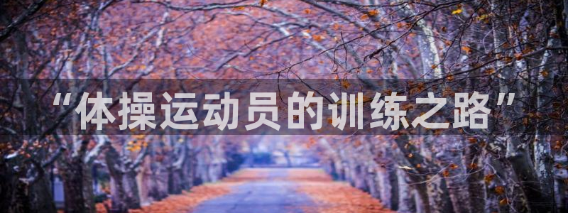 k1体育棋牌网址：“体操运动员的训练之路”